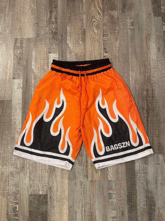 Flamin’ Bagszn mesh shorts